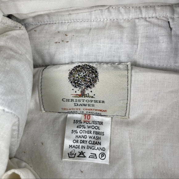 Christopher Dawes Exclusive Countrywear Sz UK10 Gray Riding Pants Wool Blend - Picture 3 of 12